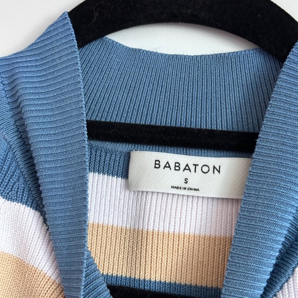 Aritzia Babaton Sculpt Knit Stripe Halter Tank - Picture 4 of 5